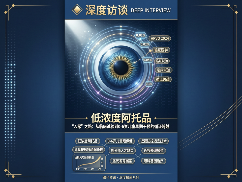 深度访谈 | 低浓度阿托品“入常”之路:从临床试验到0-6岁儿童早期干预的循证跨越