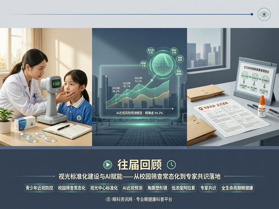 往届论坛中的视光标准化建设与AI赋能:从校园筛查常态化到专家共识落地