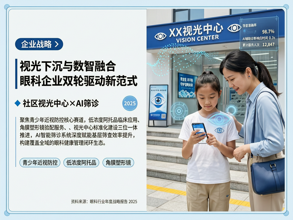 视光下沉与数智融合:眼科企业“社区视光中心+AI筛诊”双轮战略新范式