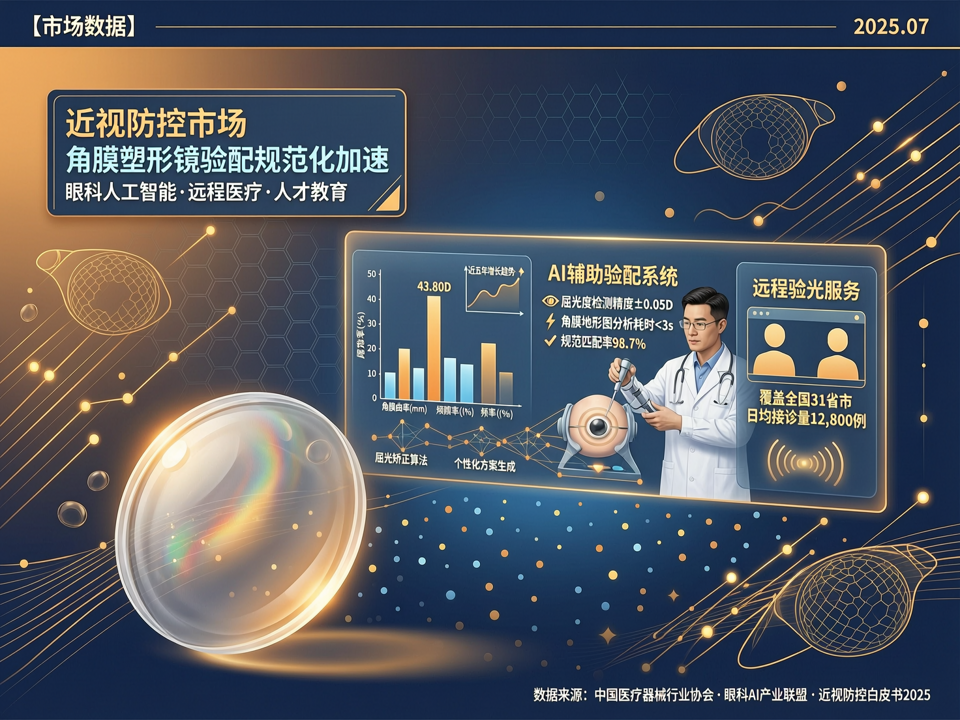 视光市场数据新动向:角膜塑形镜验配规范化加速,眼科AI与远程医疗成投资新风口