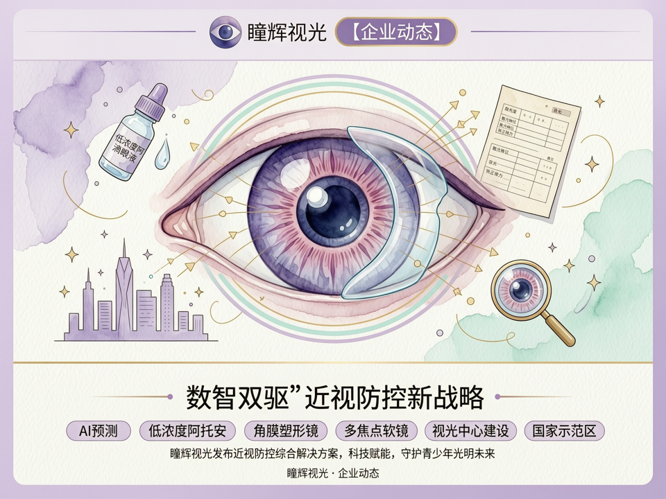 瞳辉视光发布“数智双驱”近视防控新战略:AI预测模型落地百城,低浓度阿托品联合光学干预方案迭代