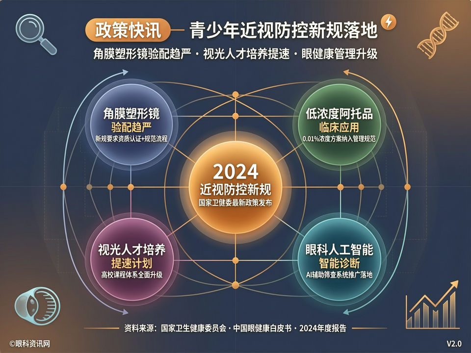【政策快讯】青少年近视防控新规落地:角膜塑形镜验配趋严,视光人才培养提速