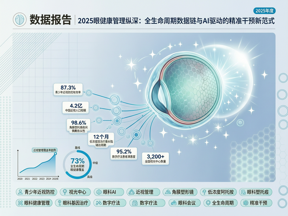 数据报告 | 2025眼健康管理纵深:全生命周期数据链与AI驱动的精准干预新范式