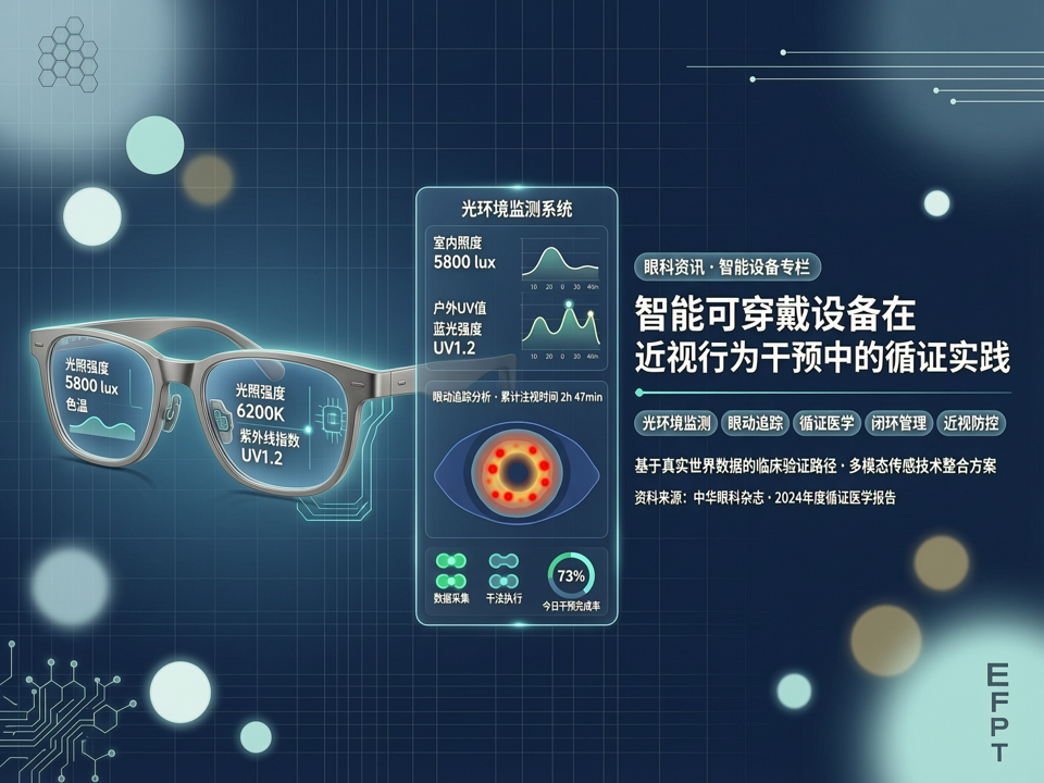智能可穿戴设备在近视行为干预中的循证实践:从光环境监测到闭环管理