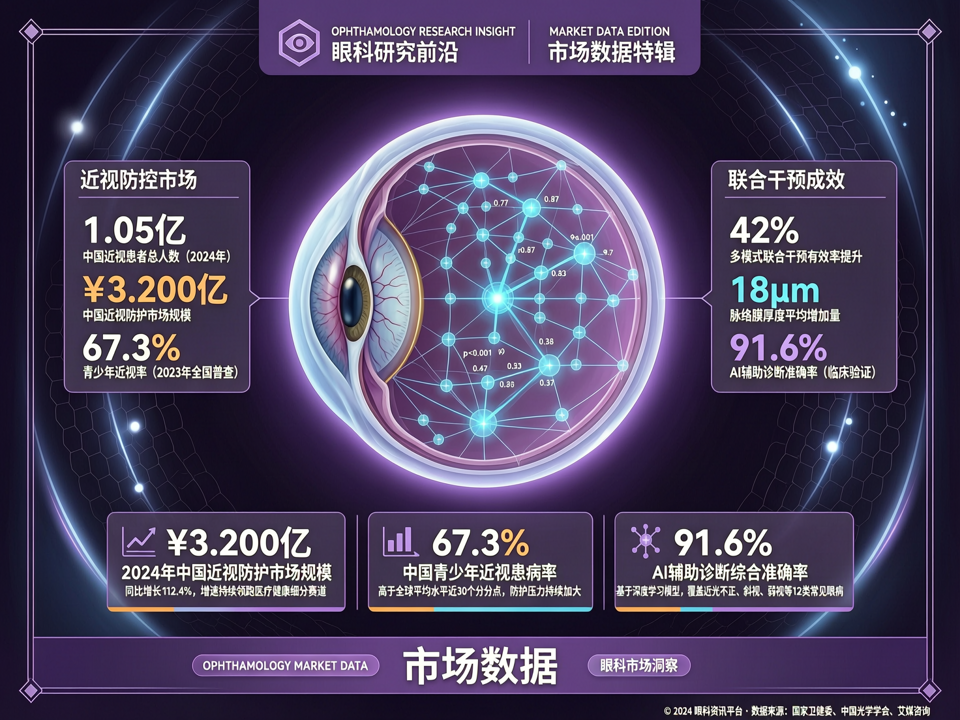 眼科期刊与学术会议数据洞察:近视机制新发现推动市场干预策略升级