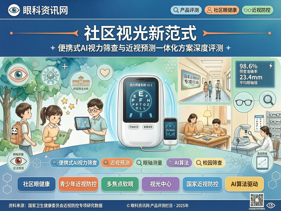 社区视光新范式:便携式AI视力筛查与近视预测一体化方案深度评测