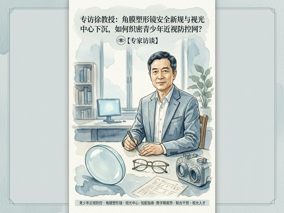 专访徐教授:角膜塑形镜安全新规与视光中心下沉,如何织密青少年近视防控网?