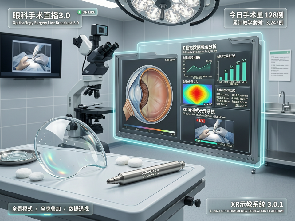 眼科手术直播3.0:XR沉浸式教学与多模态数据融合的手术演示新范式