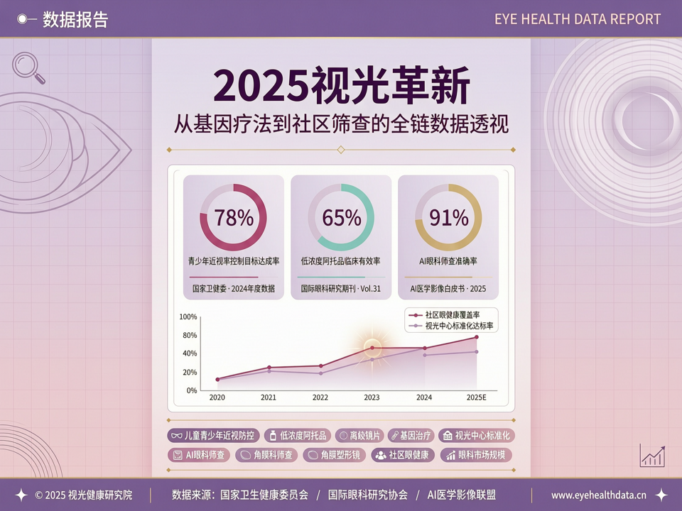 数据报告 | 2025视光革新:从基因疗法到社区筛查的全链数据透视