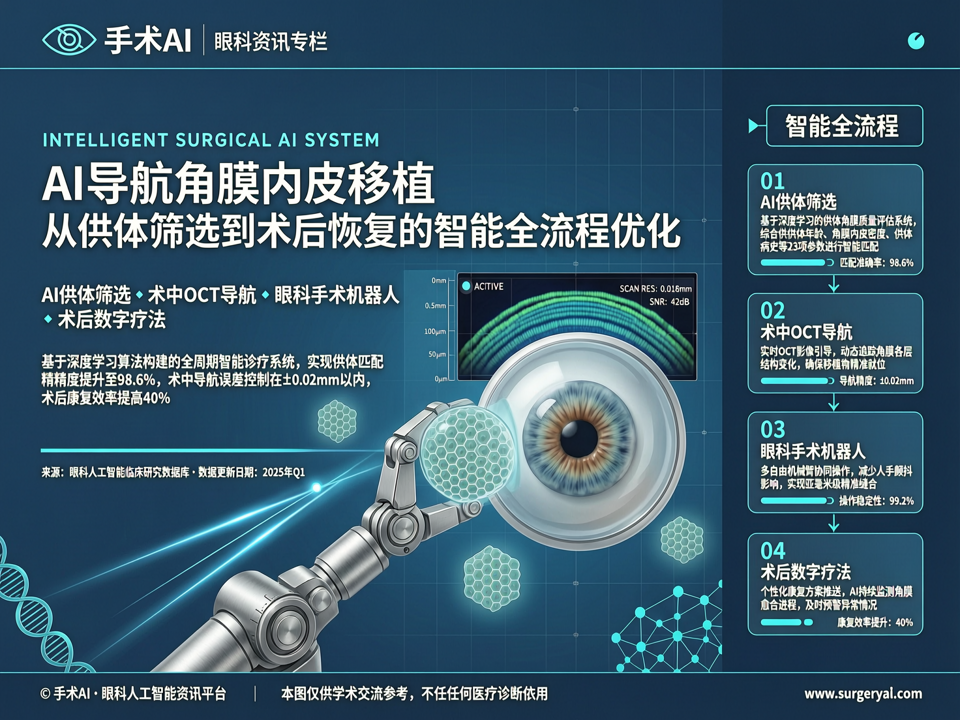 AI导航角膜内皮移植:从供体筛选到术后恢复的智能全流程优化