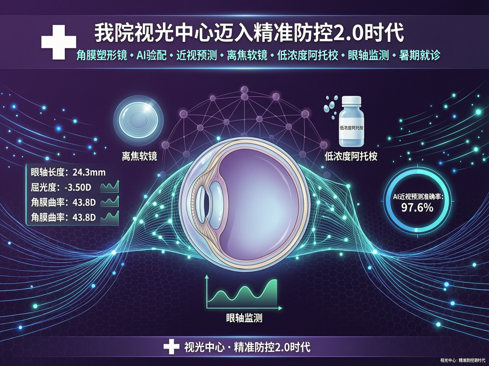 角膜塑形镜验配新规落地与AI近视预测:我院视光中心迈入精准防控2.0时代
