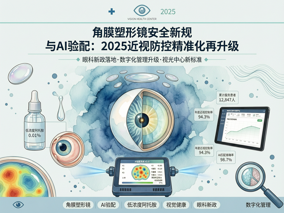 角膜塑形镜安全新规与AI验配:2025近视防控精准化再升级