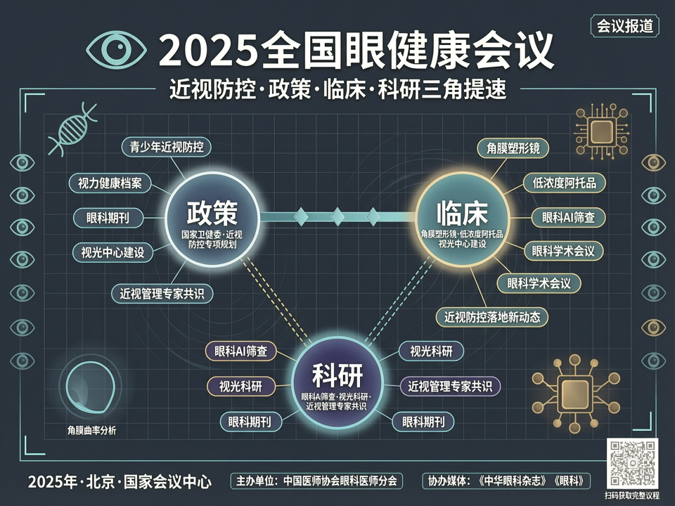 近视防控“政策-临床-科研”三角提速:2025全国眼健康会议聚焦落地新动态