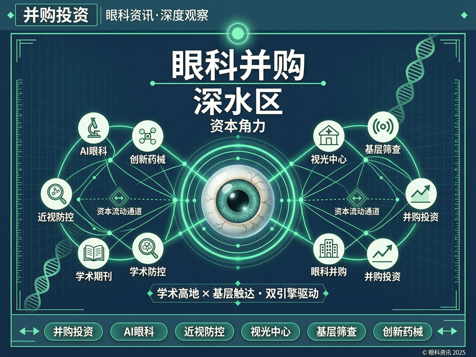 眼科并购深水区:资本角力“学术高地”与“基层触达”双引擎