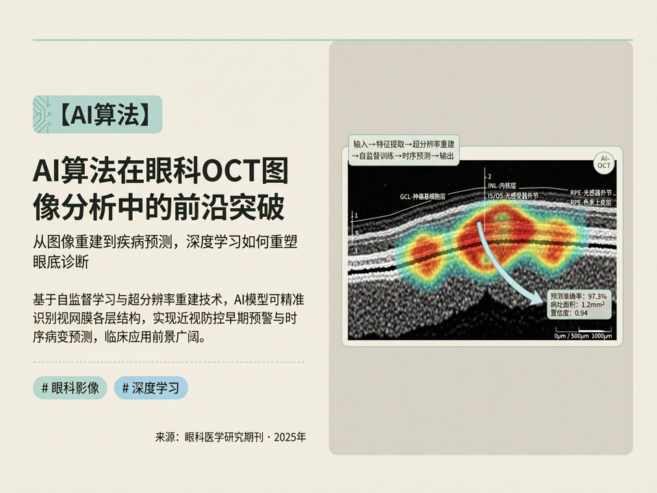 AI算法在眼科OCT图像分析中的前沿突破:从图像重建到疾病预测