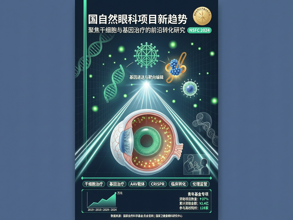 国自然眼科项目新趋势:聚焦干细胞与基因治疗的前沿转化研究
