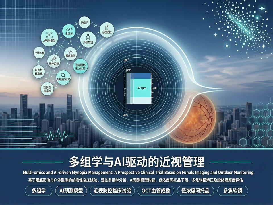 多组学与AI驱动的近视管理:一项基于眼底影像和户外监测的前瞻性临床试验