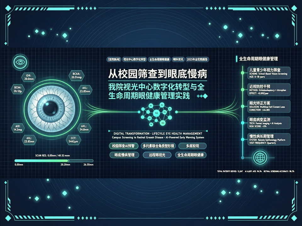 从校园筛查到眼底慢病:我院视光中心数字化转型与全生命周期眼健康管理实践