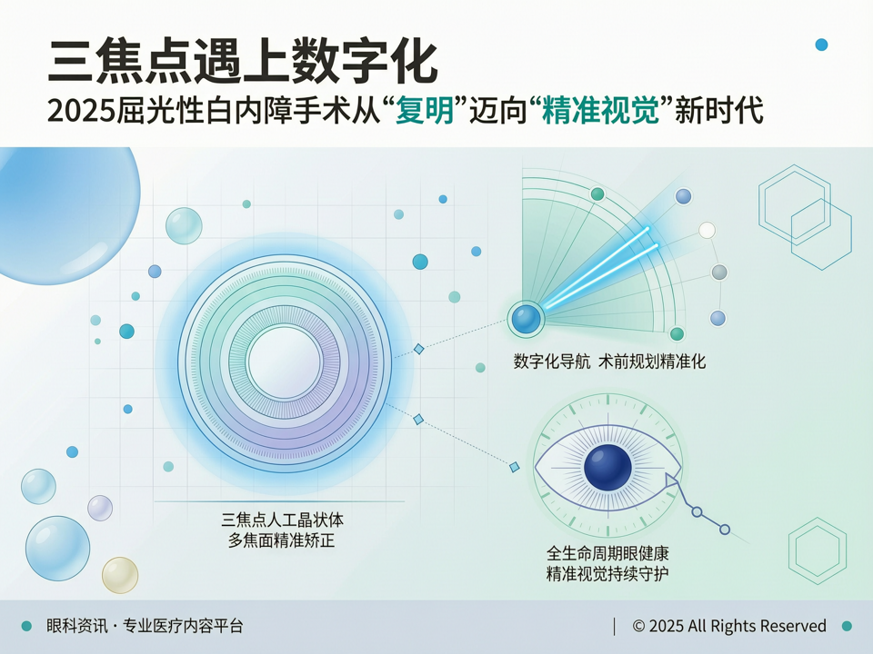 三焦点遇上数字化:2025屈光性白内障手术从“复明”迈向“精准视觉”新时代