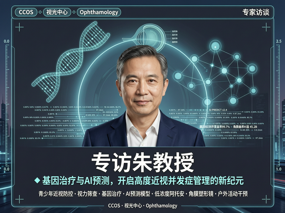 专访朱教授:基因治疗与AI预测,开启高度近视并发症管理的新纪元