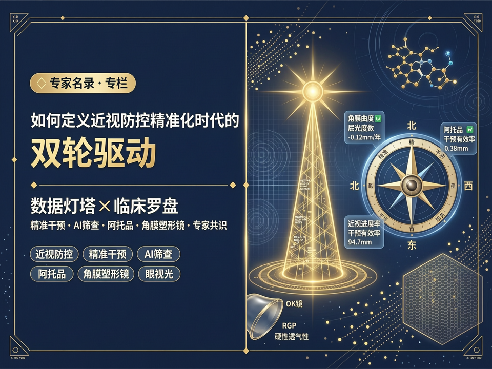 “数据灯塔”与“临床罗盘”:【专家名录】如何定义近视防控精准化时代的“双轮驱动”?