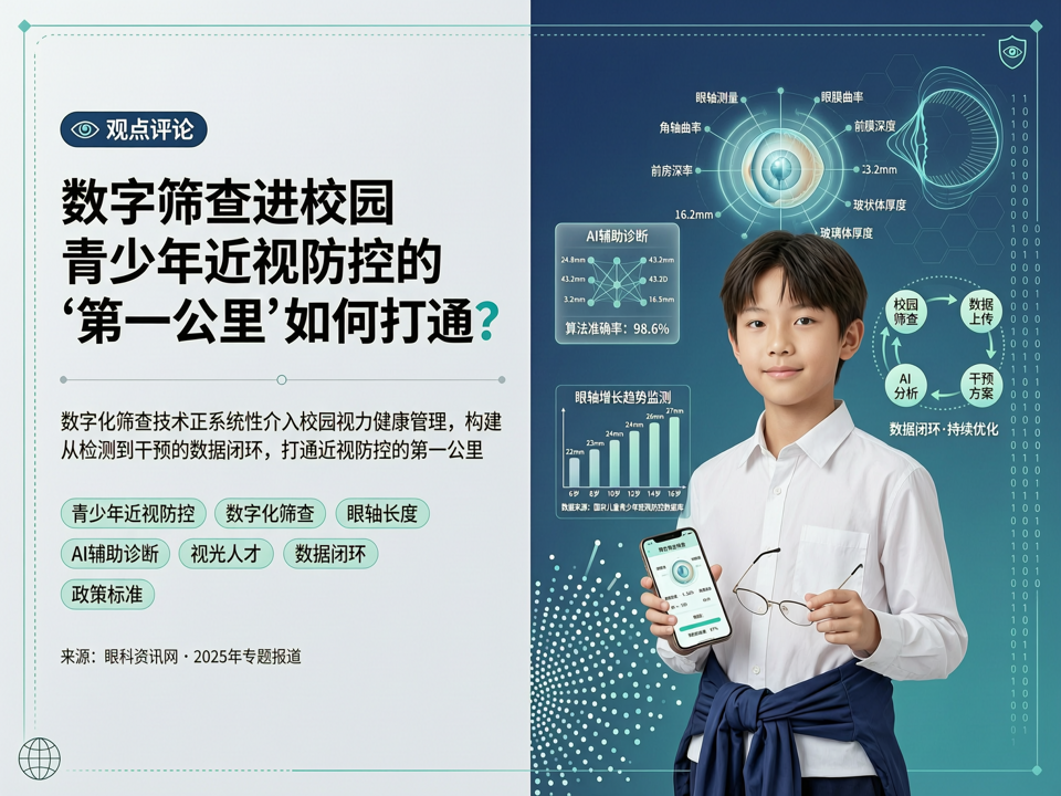 数字筛查进校园:青少年近视防控的“第一公里”如何打通?