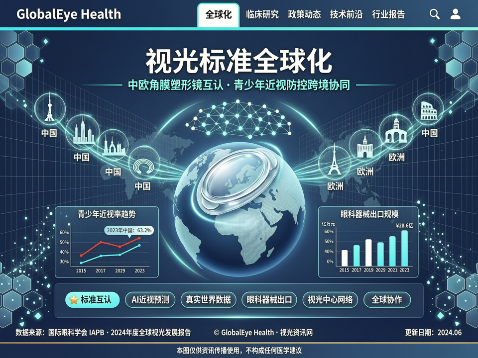 视光标准全球化:中欧角膜塑形镜互认与青少年近视防控的跨境协同