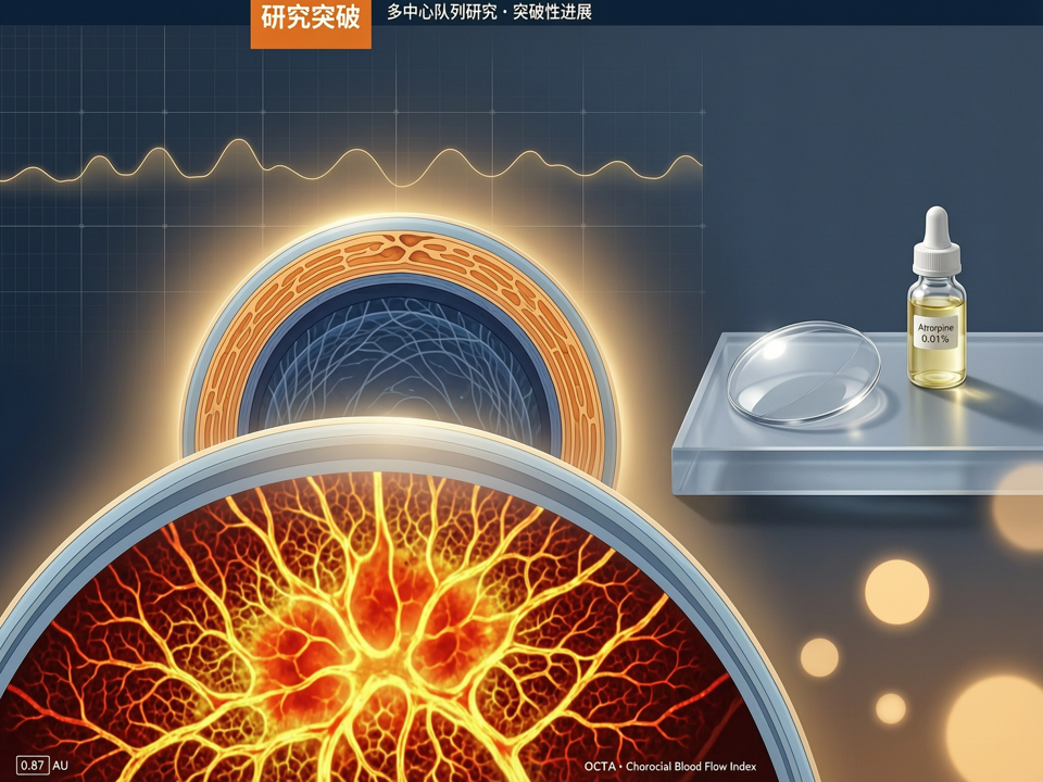 脉络膜血流指数:近视防控疗效评估的新生物标志物——一项多中心队列研究突破