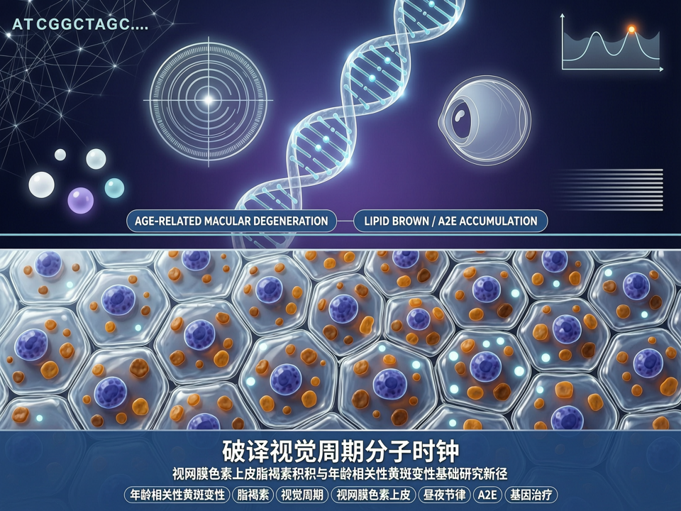 破译“视觉周期”分子时钟:视网膜色素上皮脂褐素积聚与年龄相关性黄斑变性基础研究新径
