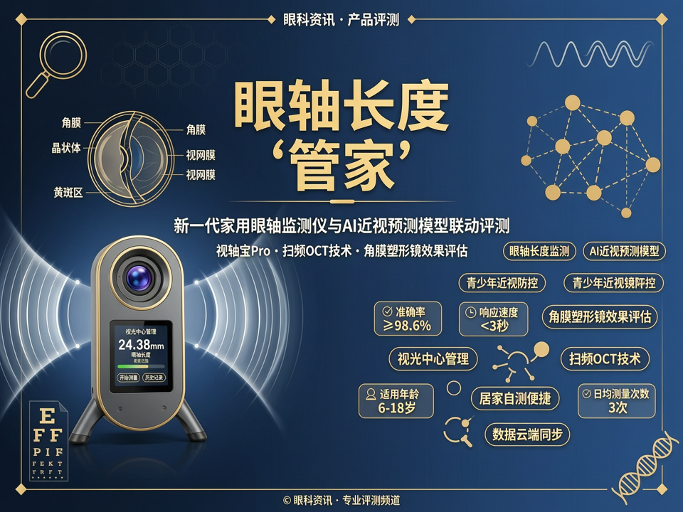 眼轴长度“管家”:新一代家用眼轴长度监测仪与AI近视预测模型联动评测