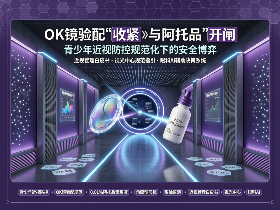 OK镜验配“收紧”与阿托品“开闸”:近视防控规范化下的安全博弈
