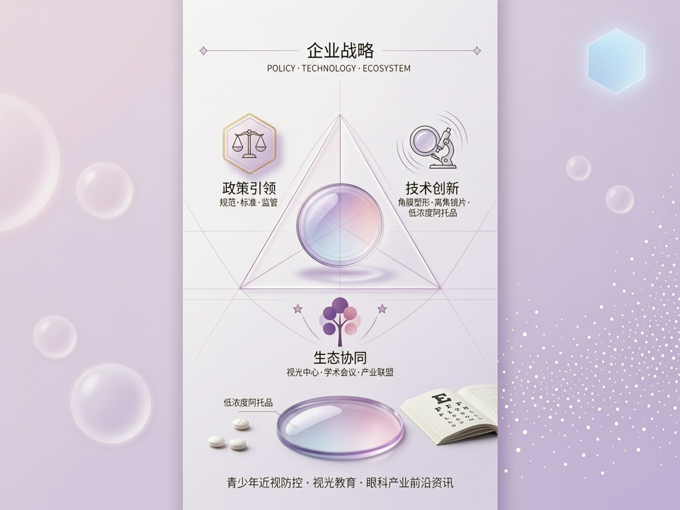 眼科企业“政策-技术-生态”三元聚合战略:锚定近视防控产业新坐标