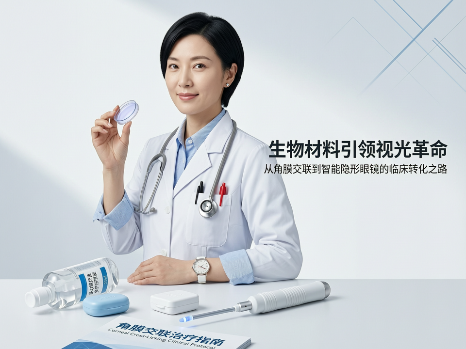 生物材料引领视光革命:从角膜交联到智能隐形眼镜的临床转化