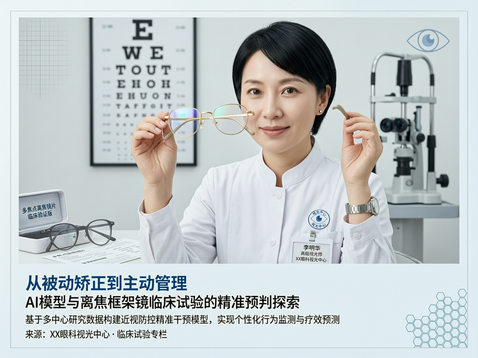 从“被动矫正”到“主动管理”:AI模型与离焦框架镜临床试验的精准预判探索