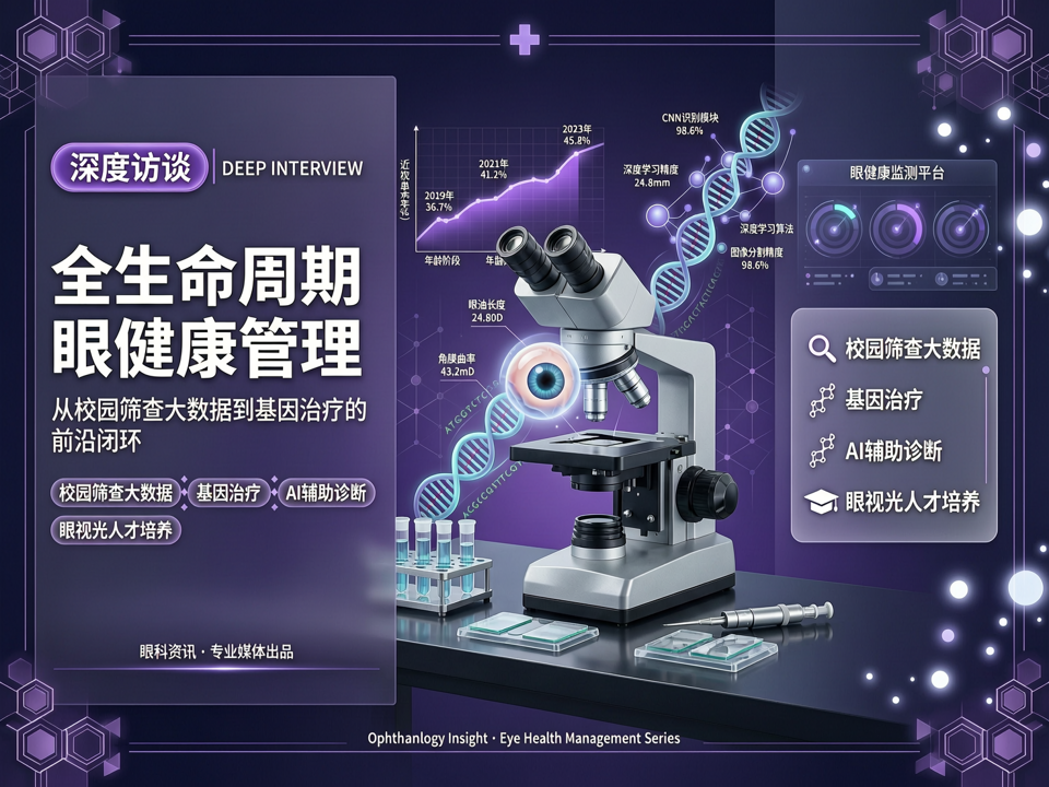 深度访谈 | 全生命周期眼健康管理:从校园筛查大数据到基因治疗的前沿闭环