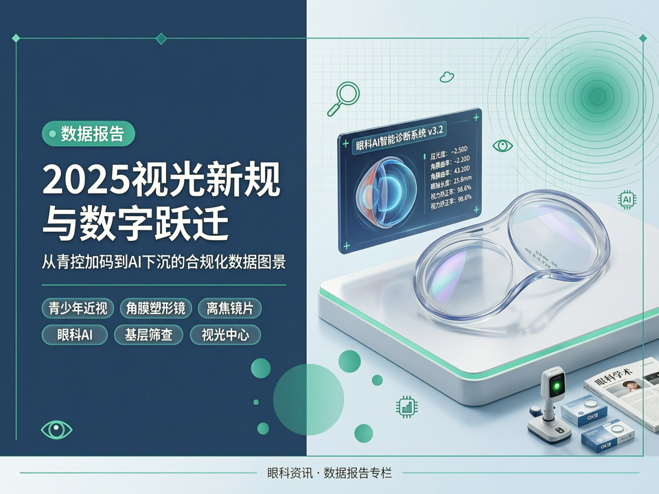 数据报告 | 2025视光新规与数字跃迁:从青控加码到AI下沉的合规化数据图景