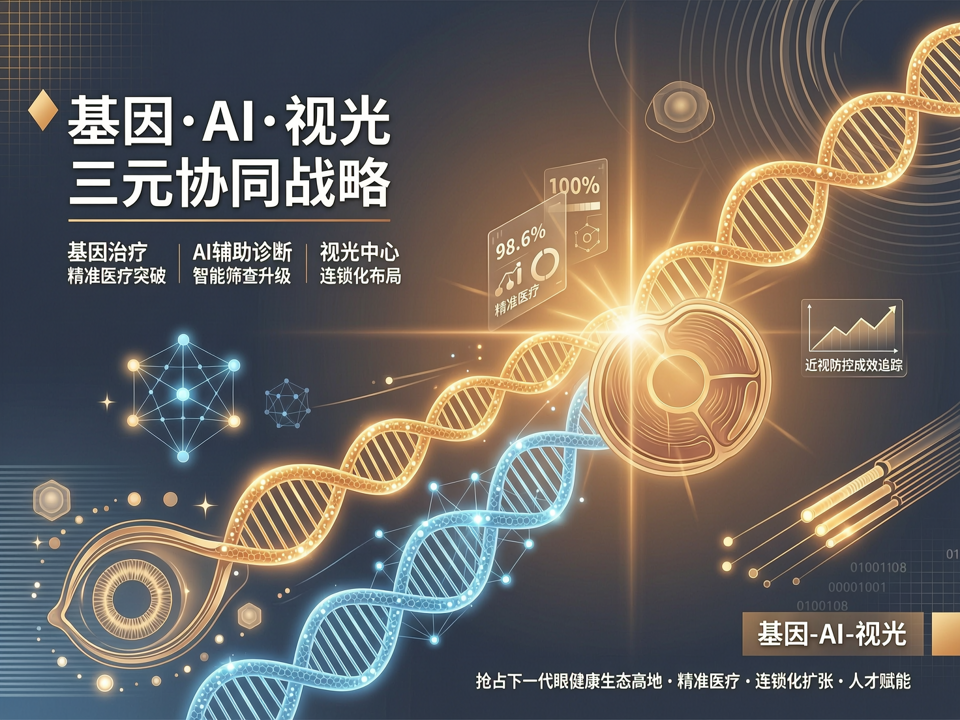 眼科企业“基因-AI-视光”三元协同战略:抢占下一代眼健康生态高地