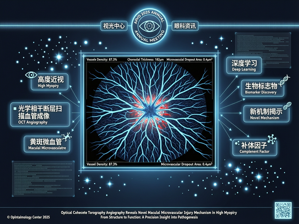 光学相干断层扫描血管成像揭示高度近视黄斑微血管损伤新机制:从结构到功能的精准洞察