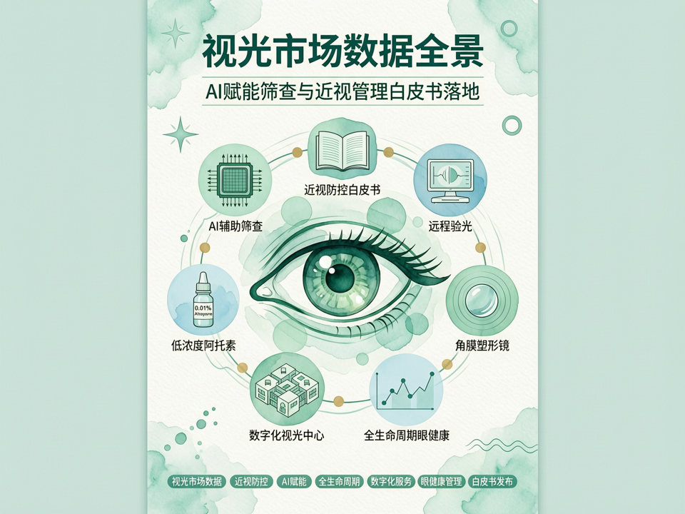 视光市场数据全景:AI赋能筛查与近视管理白皮书落地,视光服务全生命周期价值凸显