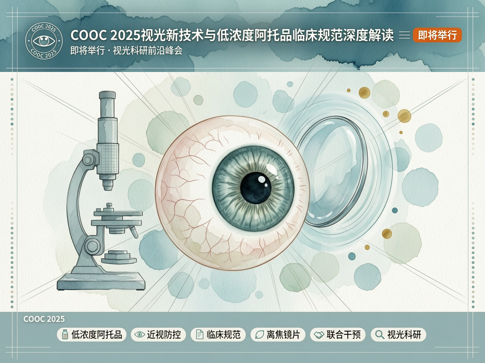 COOC 2025视光新技术与低浓度阿托品临床规范深度解读