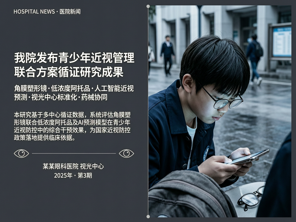 从角膜塑形到AI预测:我院发布青少年近视管理联合方案循证研究成果