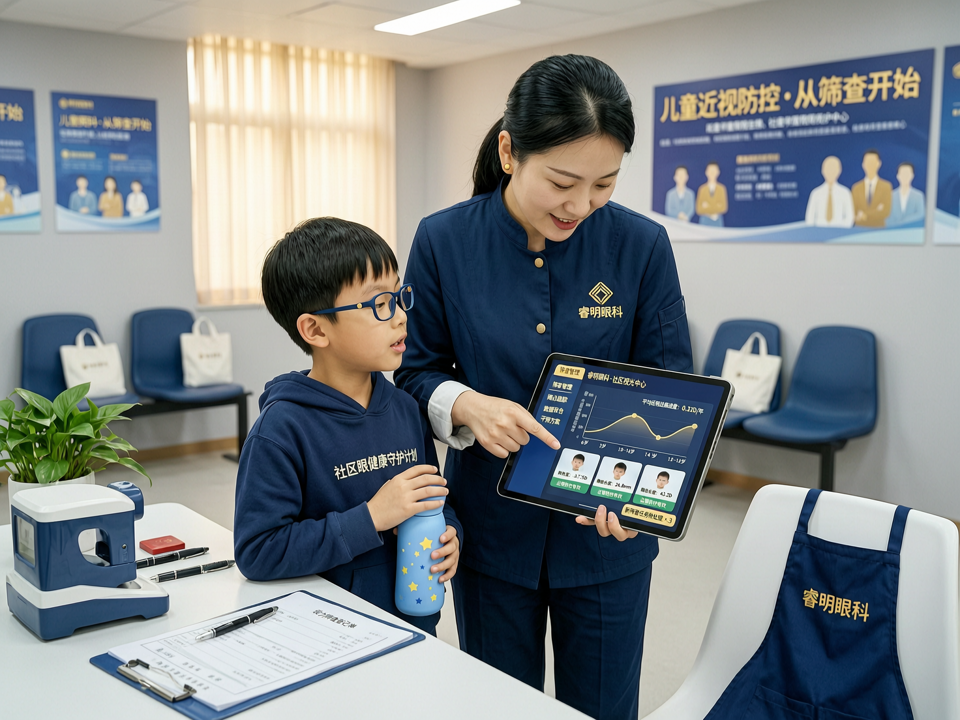 睿明眼科发布“光盾”离焦镜片临床研究新成果,联合社区视光中心探索“筛查-干预-随访”闭环模式