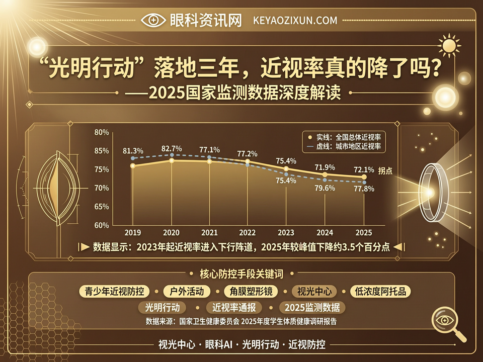“光明行动”落地三年,近视率真的降了吗?——2025国家监测数据深度解读
