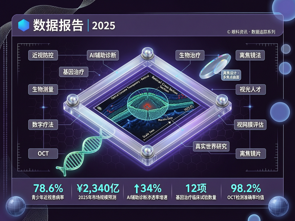 数据报告 | 2025眼视光“数智融合”新图景:从AI视网膜评估到基因治疗落地的前沿数据追踪