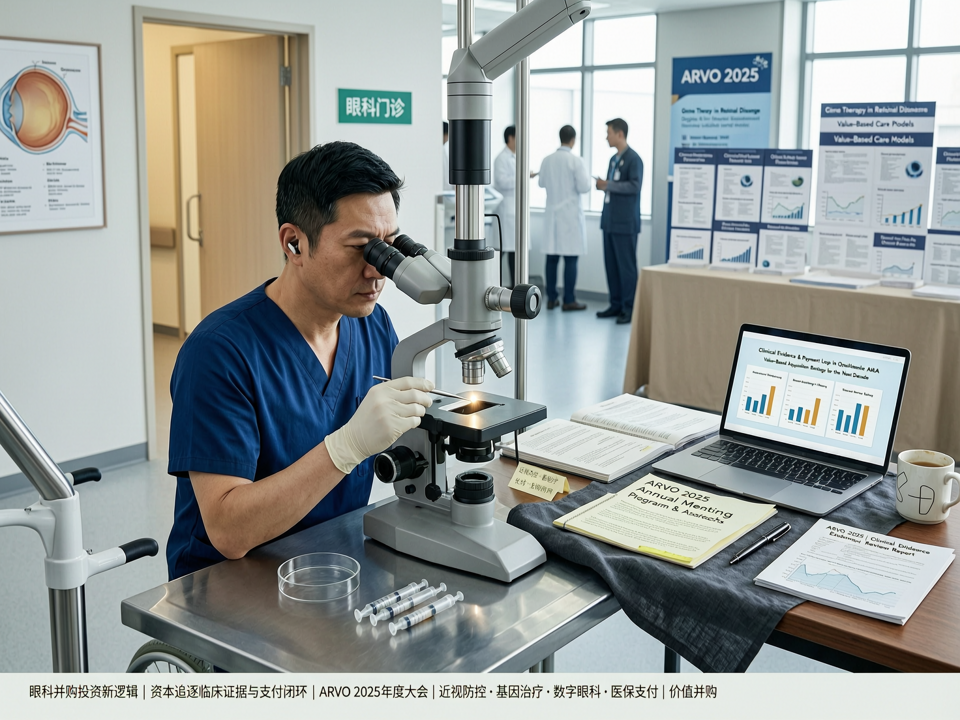 眼科并购投资新逻辑:资本追逐“临床证据”与“支付闭环”