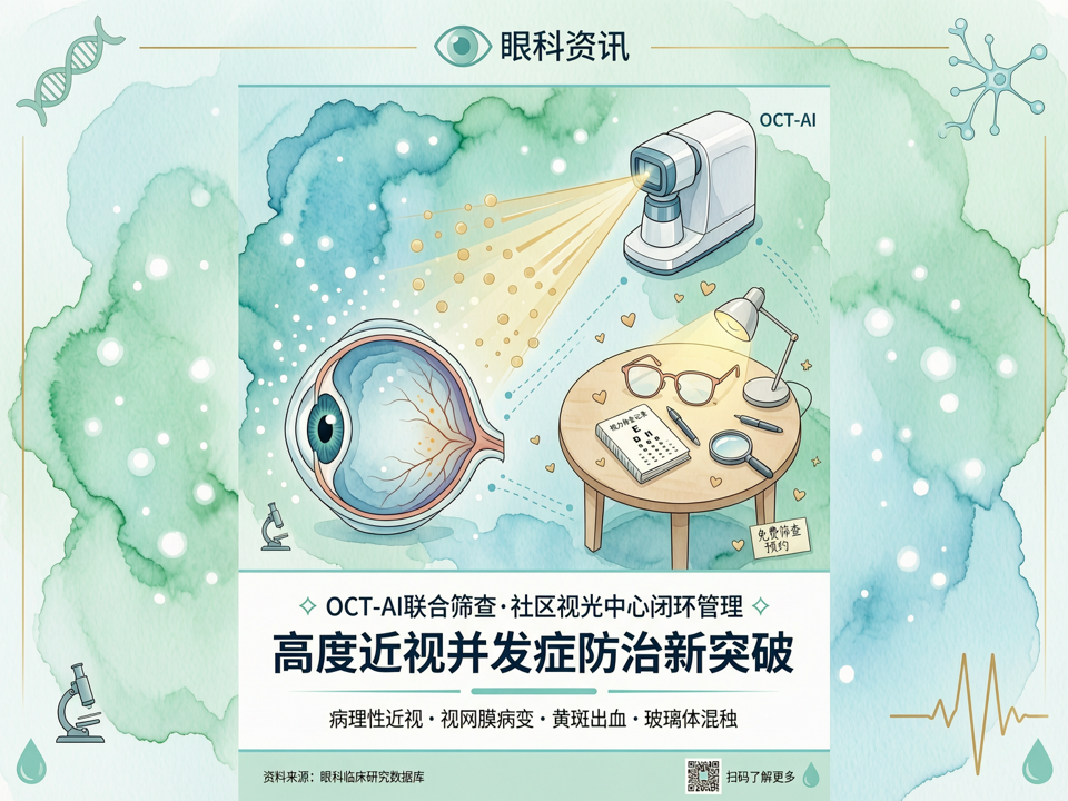 高度近视并发症防治新突破:OCT-AI联合筛查与社区视光中心闭环管理