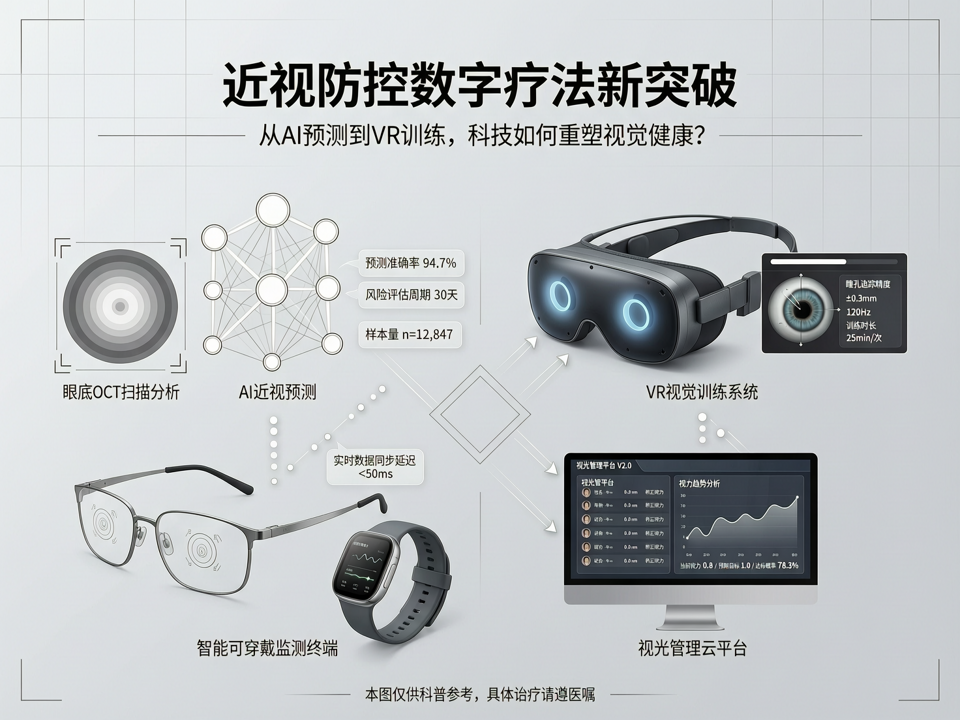 近视防控“数字疗法”新突破:从AI预测到VR训练,科技如何重塑视觉健康?