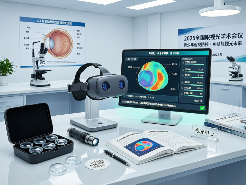 2025全国眼视光学术会议焦点:人工智能辅助角膜塑形镜验配联合虚拟现实手术示教系统演示