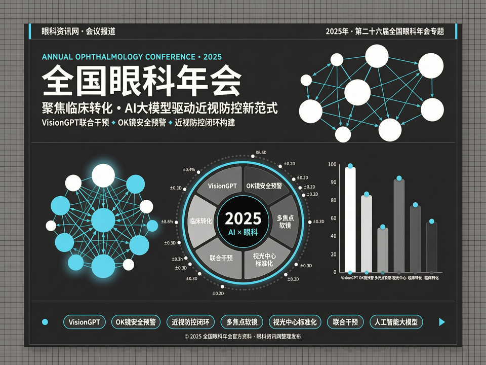 2025全国眼科年会聚焦临床转化:人工智能大模型驱动近视筛查与角膜塑形镜安全预警体系融合