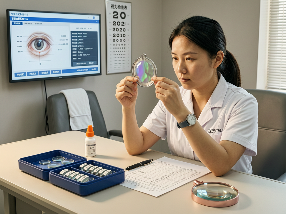 生成式AI在离焦镜片光学设计中的仿真优化:从百万候选结构到临床效能预测